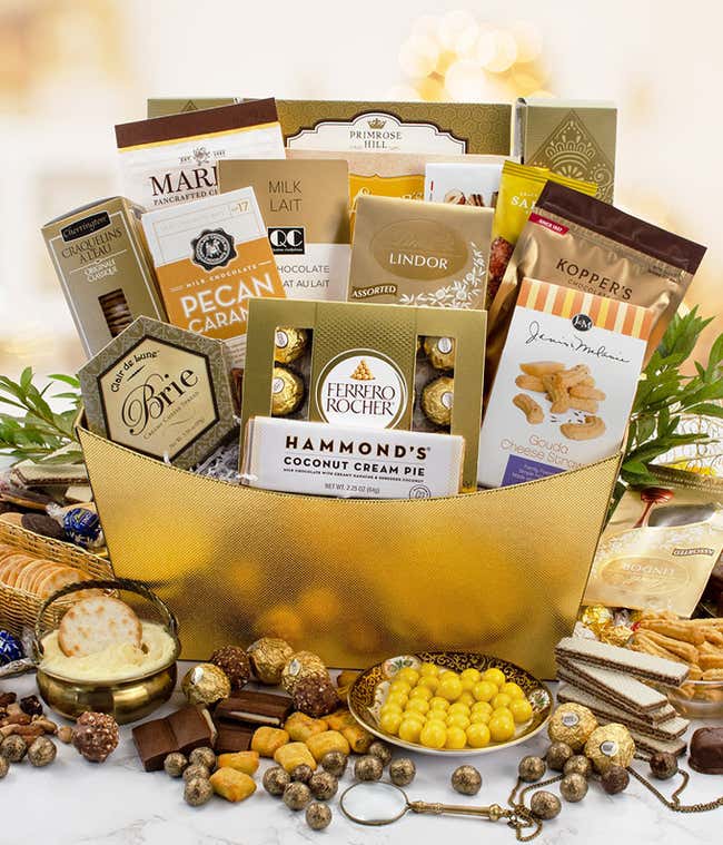 Gilded Gourmet Gift Basket