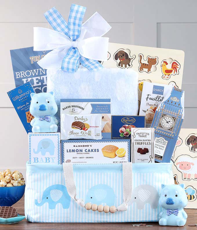 Beaming Baby Boy Gift Basket