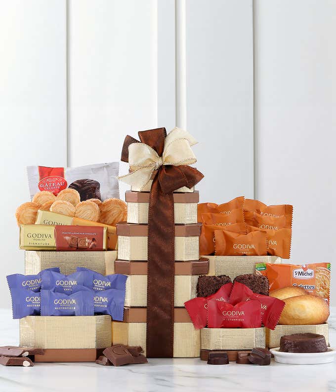 Golden Godiva Gift Tower
